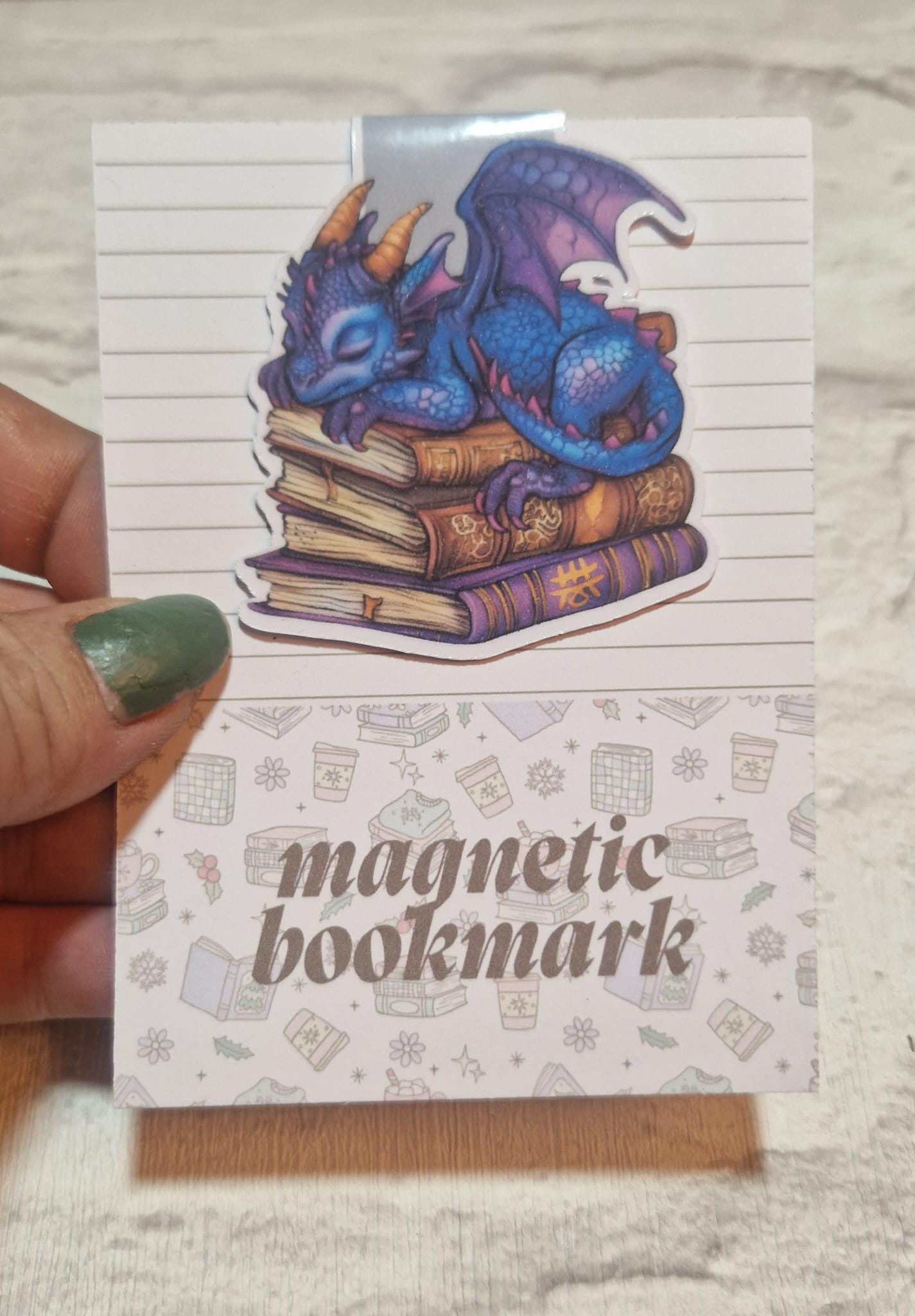 Dragon Magnetic Bookmark – Fantasy Gift for Book Lovers & Readers