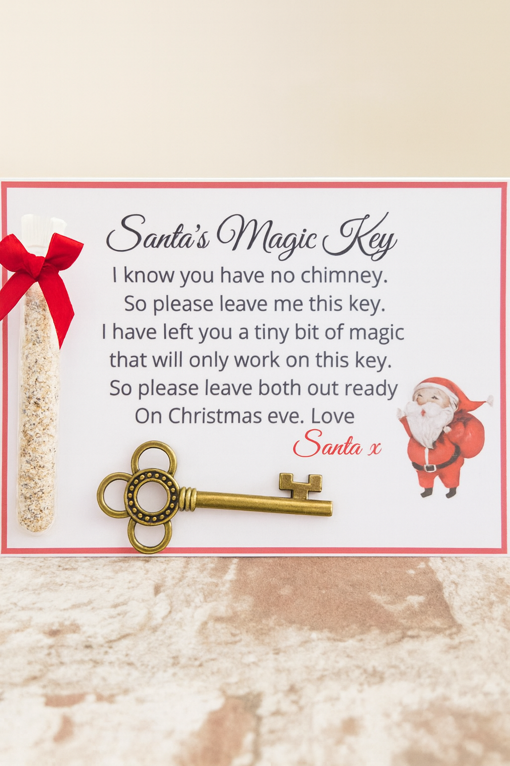 Santa’s Magic Key with Special Dust – Eco-Friendly Christmas Keepsake