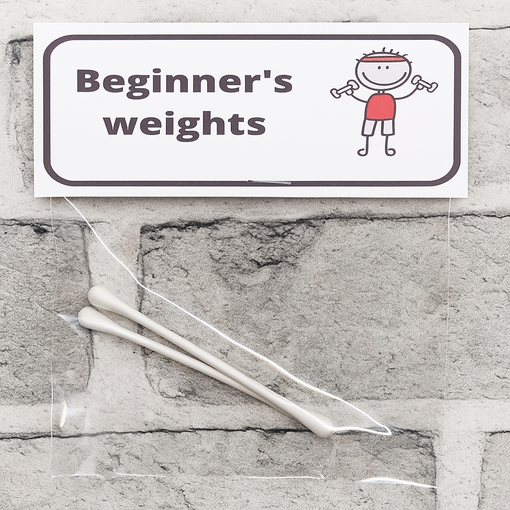 🏋️‍♀️ Beginner’s Weights – Funny Joke Gift for Gym Lovers & Couch Potatoes