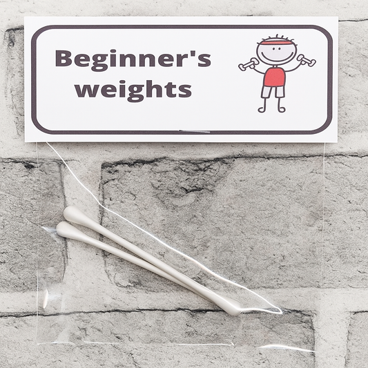 🏋️‍♀️ Beginner’s Weights – Funny Joke Gift for Gym Lovers & Couch Potatoes