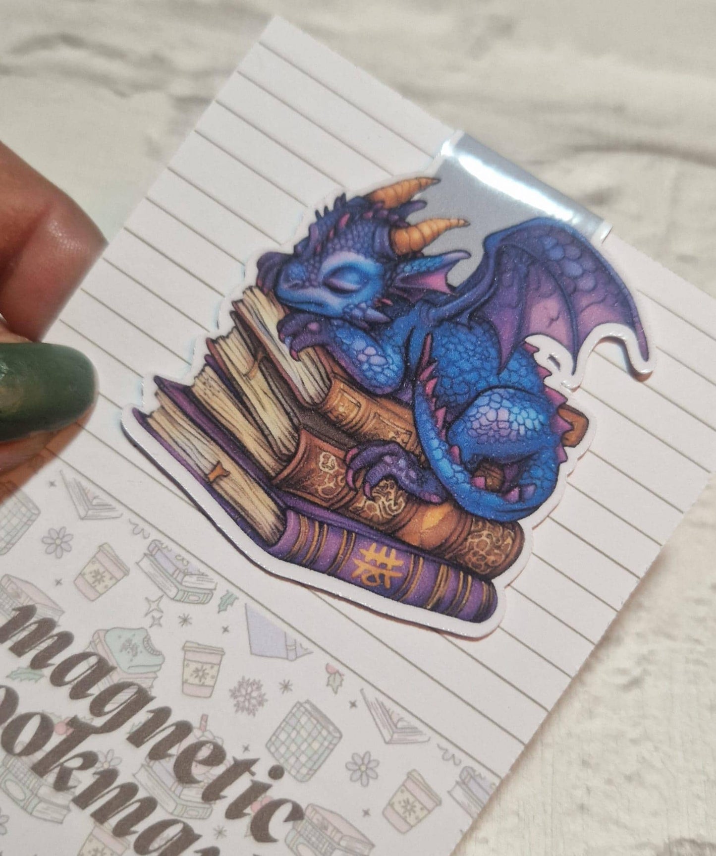 Dragon Magnetic Bookmark – Fantasy Gift for Book Lovers & Readers