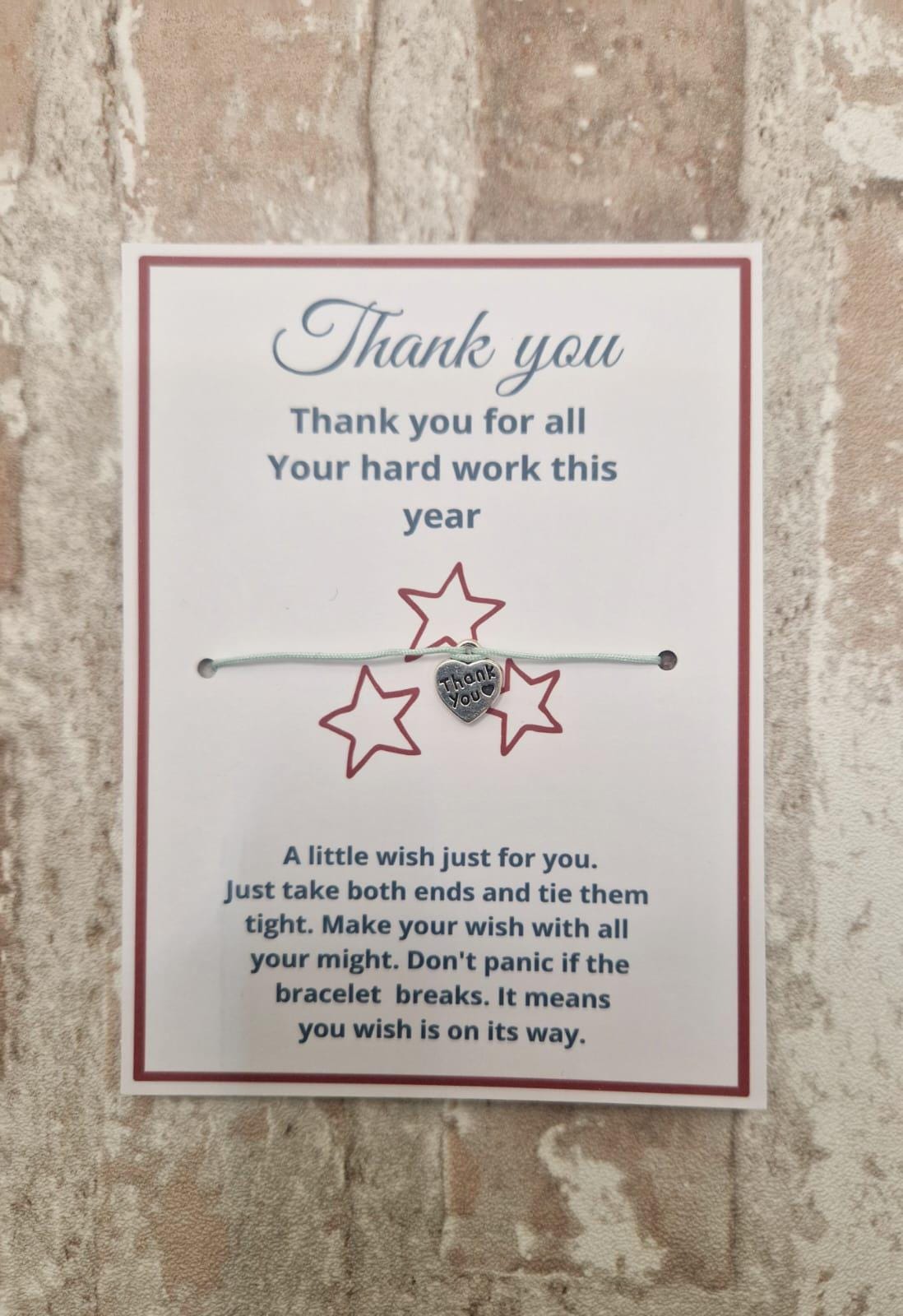 🌸 Thank You Wish Bracelet – A Thoughtful Way to Say Thanks