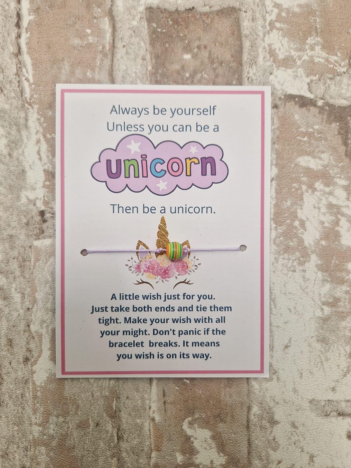 🦄 Be a Unicorn Wish Bracelet – Believe in Magic & Make a Wish