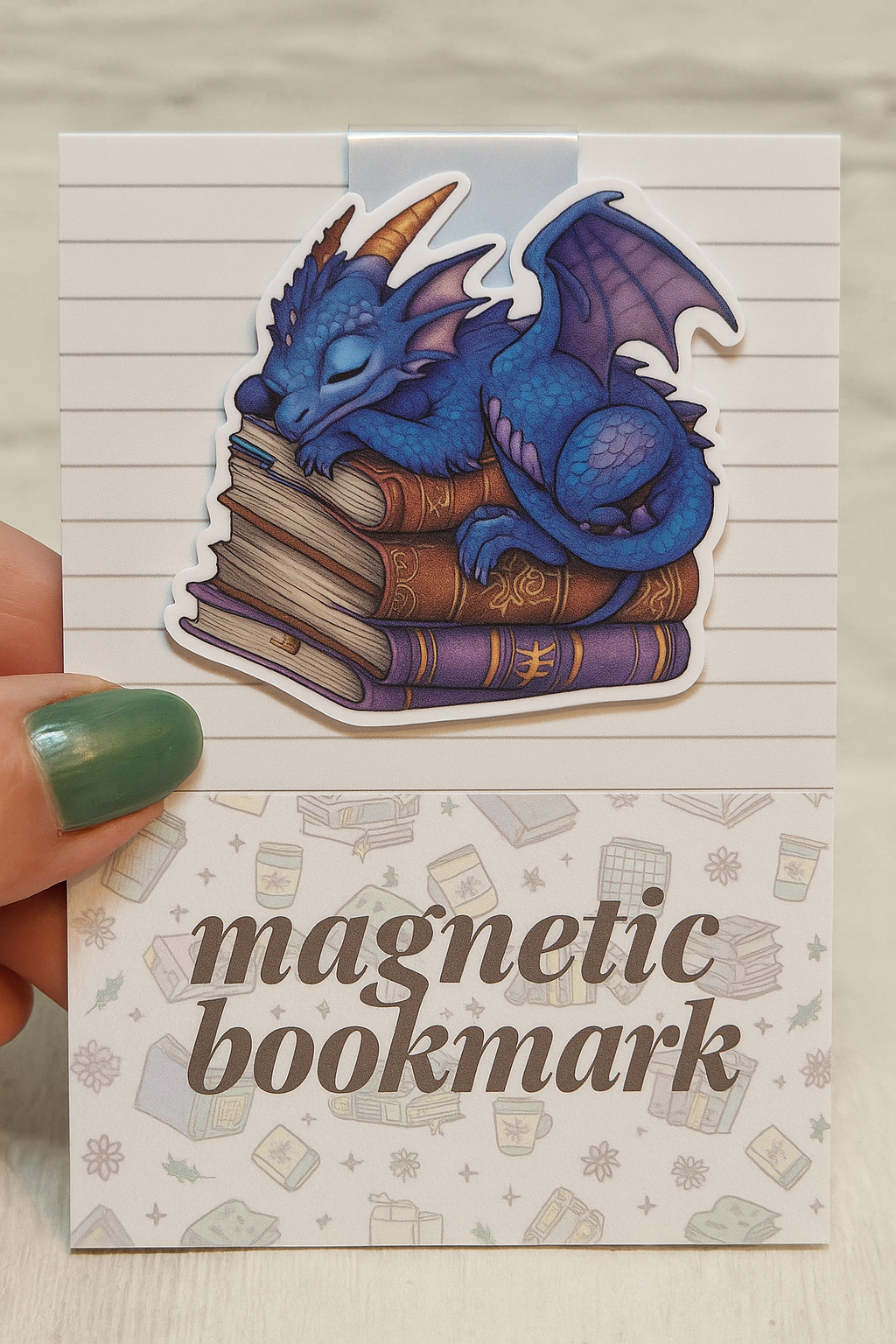 Dragon Magnetic Bookmark – Fantasy Gift for Book Lovers & Readers
