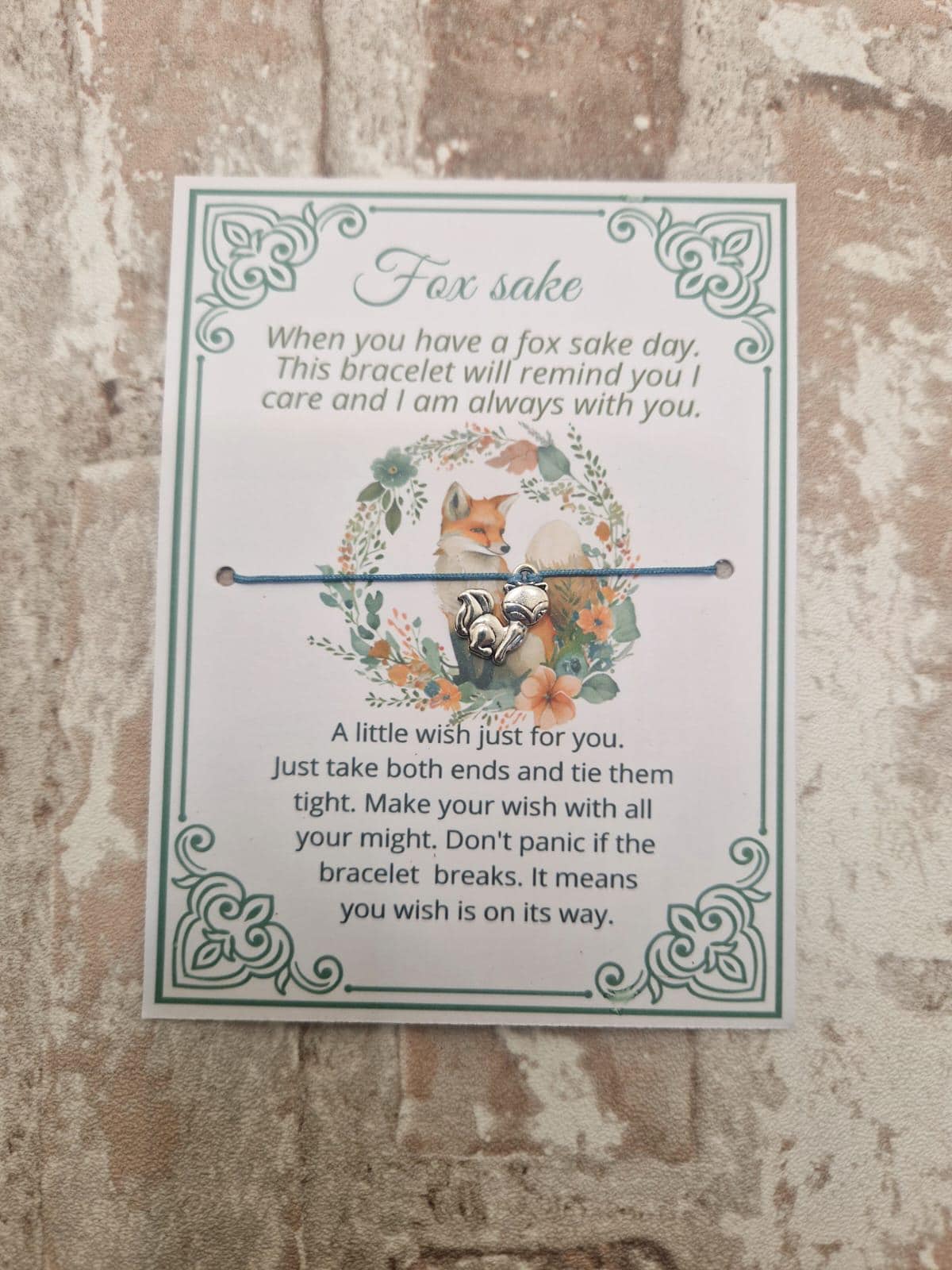 🦊 Fox Sake Wish Bracelet – A Cute, Cheeky Gift to Make a Wish Come True