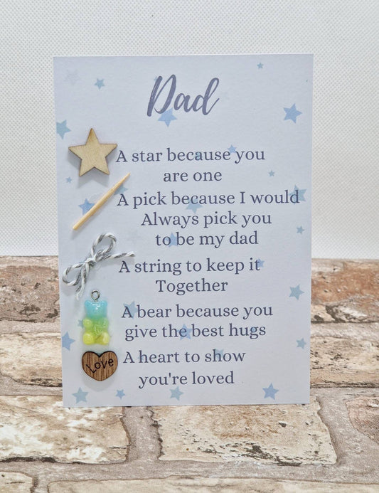 Dad Token “I Love You” Card – A Heartfelt Keepsake Gift 💙