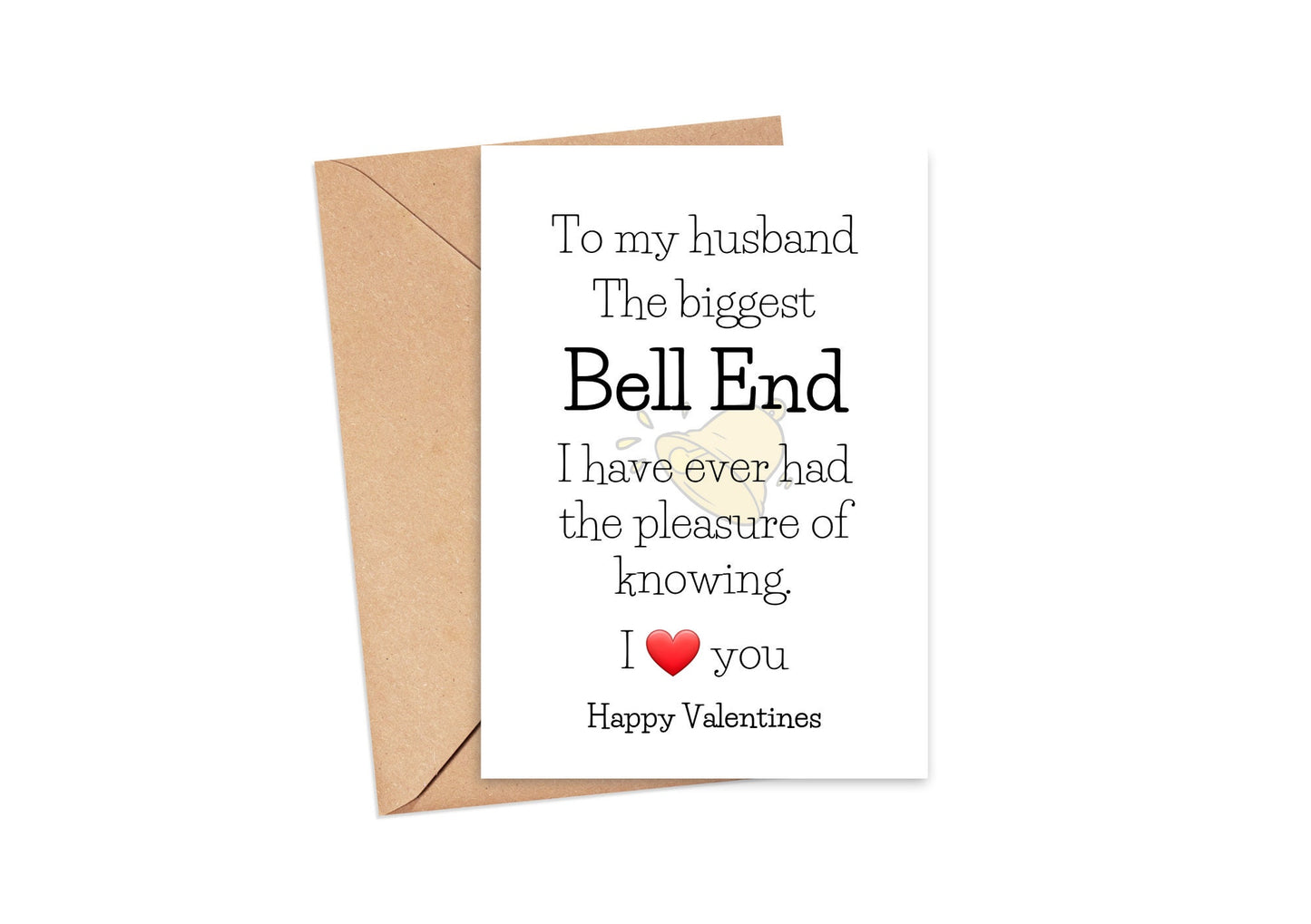 💌 “To The Biggest Bellend” Funny Valentine’s or Birthday Card