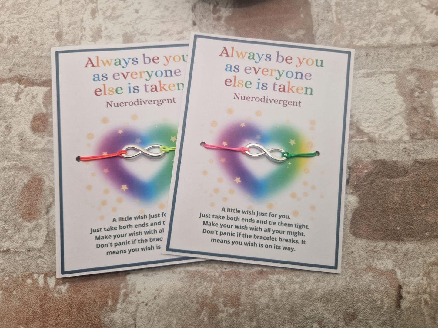 Neurodivergent Wish String Bracelet – Celebrate Uniqueness, Strength & Self-Love