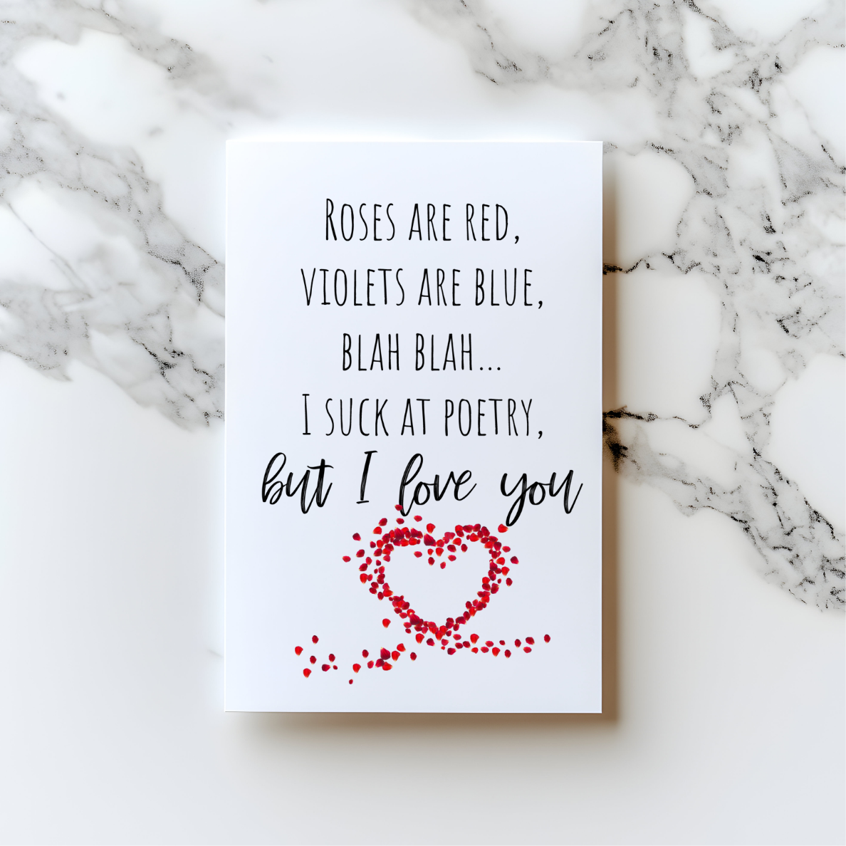 💘 Roses Are Red… – Funny Valentine’s Day Card (A5)