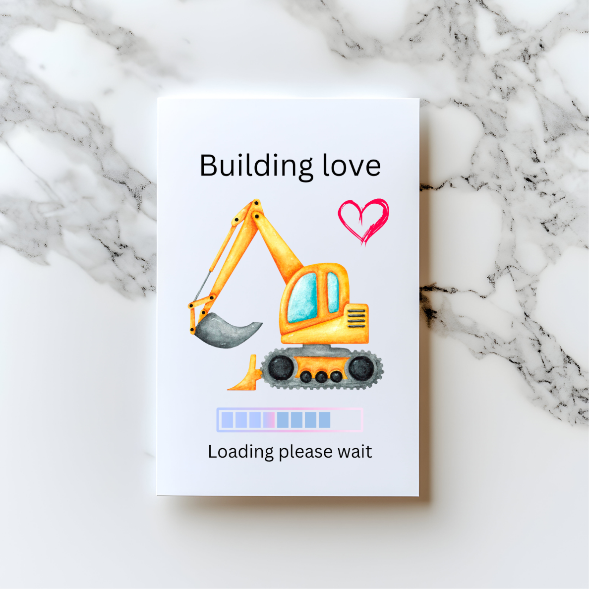 Building Love – Funny Valentine’s Day Card (A5)