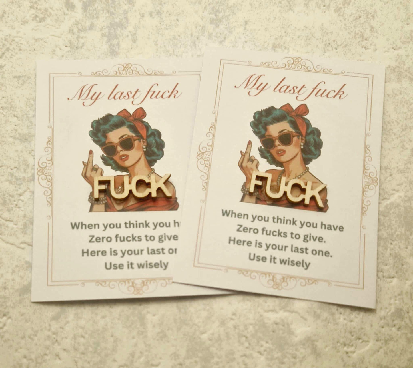 “Give My Last Fxck” Pocket Hug – Funny Adult Token Gift