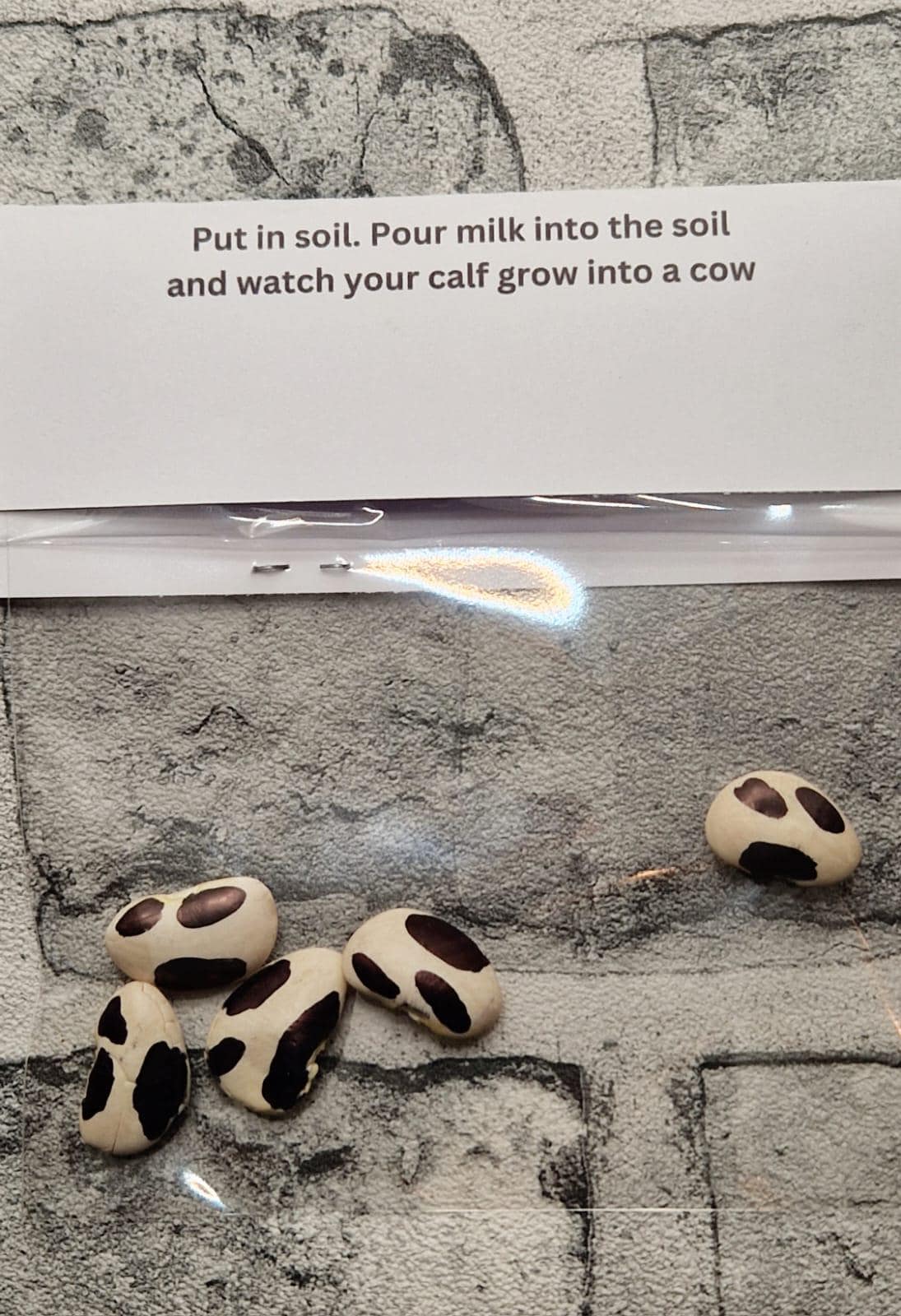 Genuine Cow Seeds – Humorous Gag Gift Idea, Perfect for Birthdays or Secret Santa