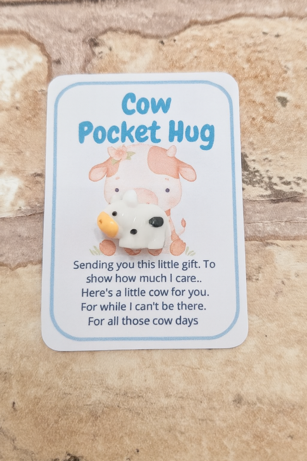 Cow Pocket Hug – A Cute Little Token of Love & Comfort