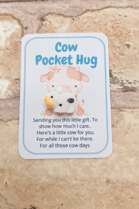 Cow Pocket Hug – A Cute Little Token of Love & Comfort