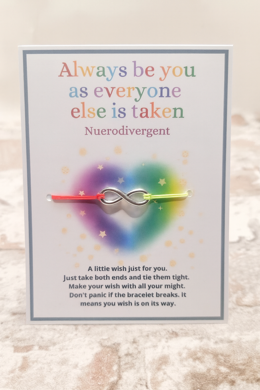 Neurodivergent Wish String Bracelet – Celebrate Uniqueness, Strength & Self-Love