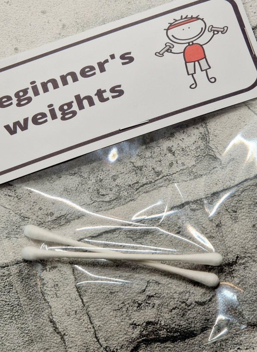 🏋️‍♀️ Beginner’s Weights – Funny Joke Gift for Gym Lovers & Couch Potatoes