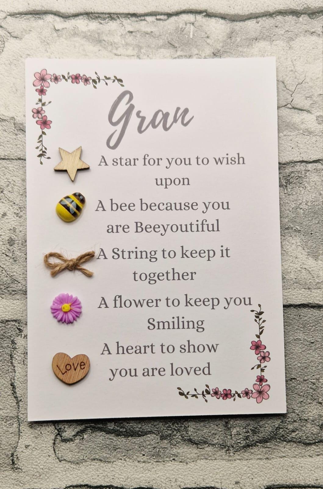 Nanny Mother’s Day Card with I Love You Token – A Heartfelt Gift She’ll Treasure Forever