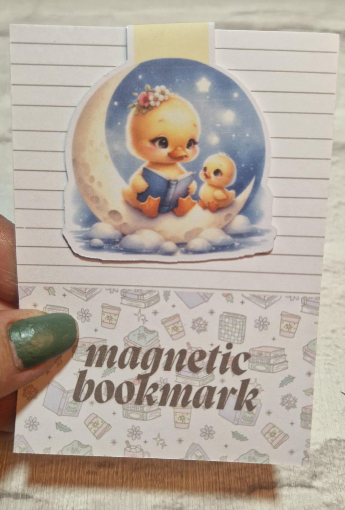 🦆 Mum and Baby Duck Magnetic Bookmark – Cute, Practical & Perfect for Book Lovers