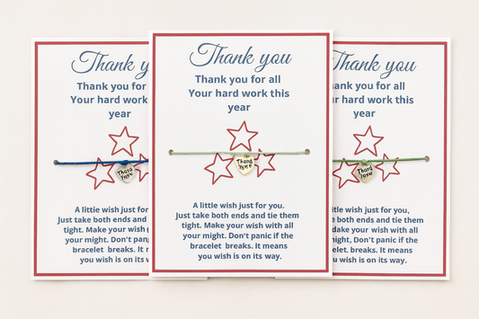 🌸 Thank You Wish Bracelet – A Thoughtful Way to Say Thanks