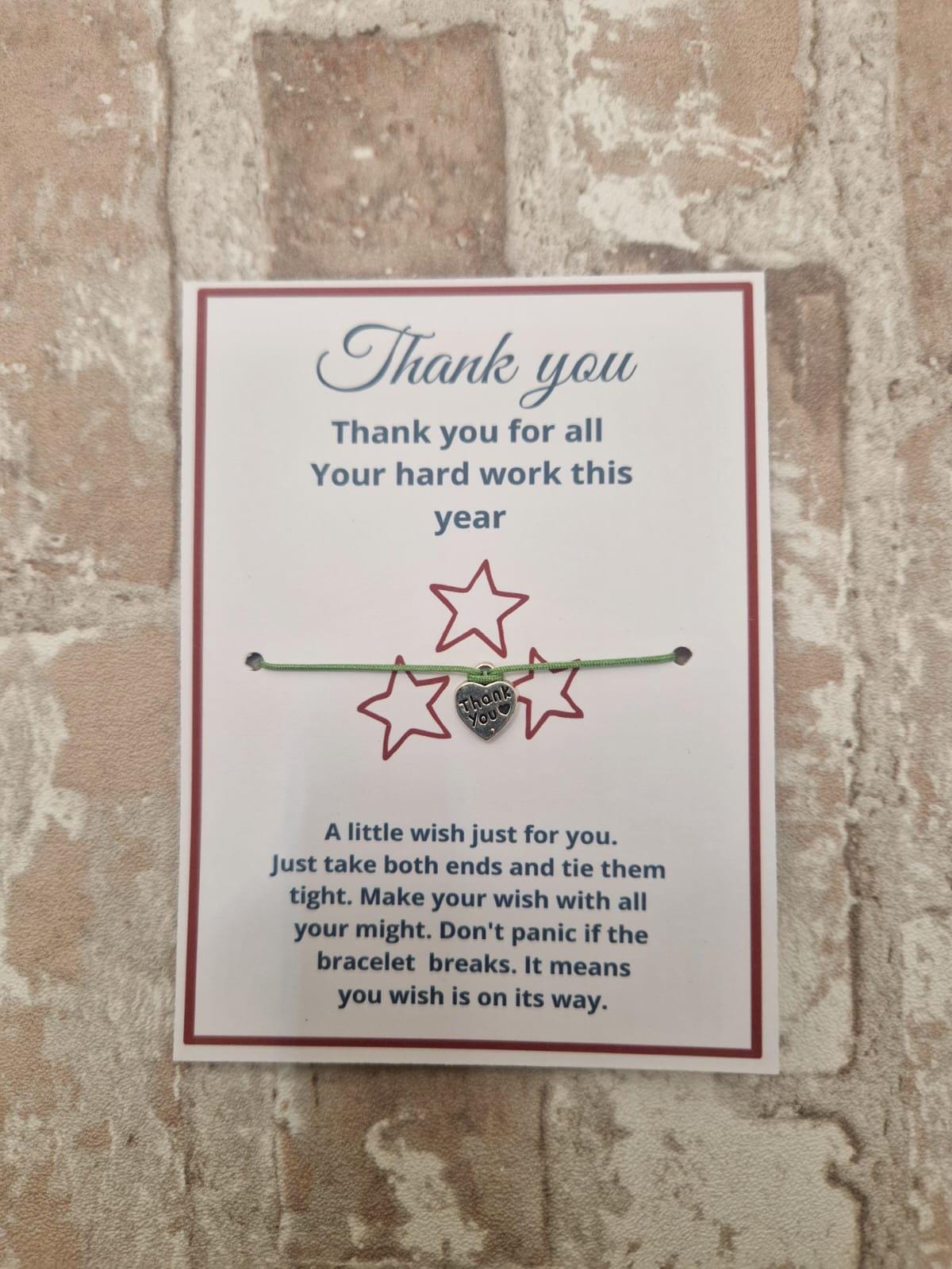 🌸 Thank You Wish Bracelet – A Thoughtful Way to Say Thanks