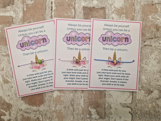 🦄 Be a Unicorn Wish Bracelet – Believe in Magic & Make a Wish