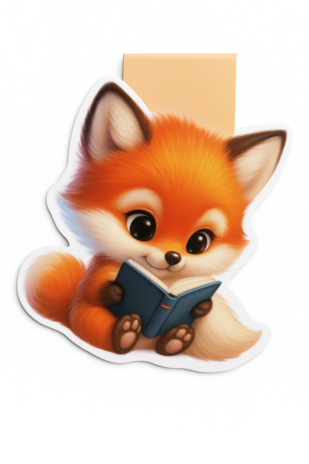 Cute Fox Reading Magnetic Bookmark – Adorable Gift for Book Lovers