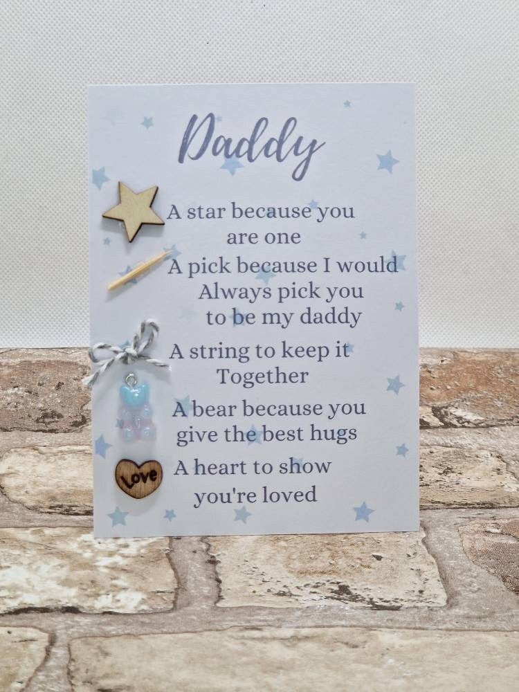 Dad Token “I Love You” Card – A Heartfelt Keepsake Gift 💙