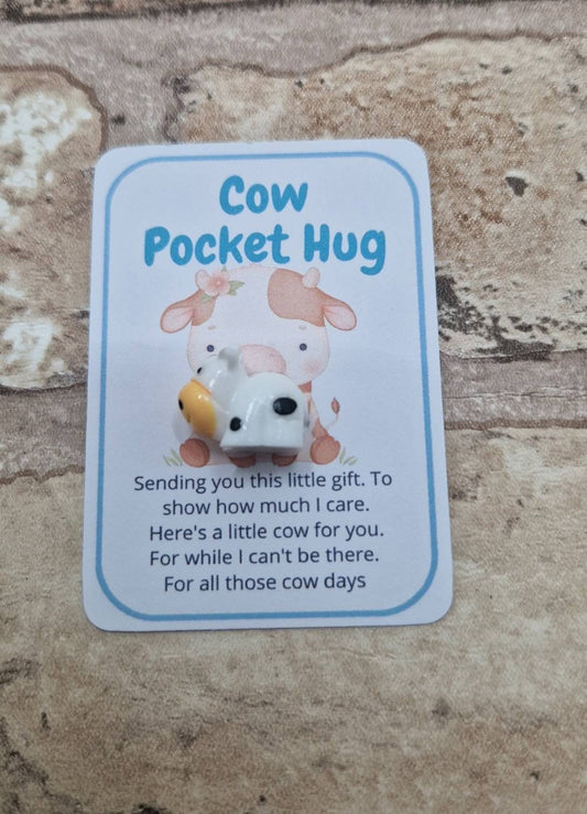 Cow Pocket Hug – A Cute Little Token of Love & Comfort
