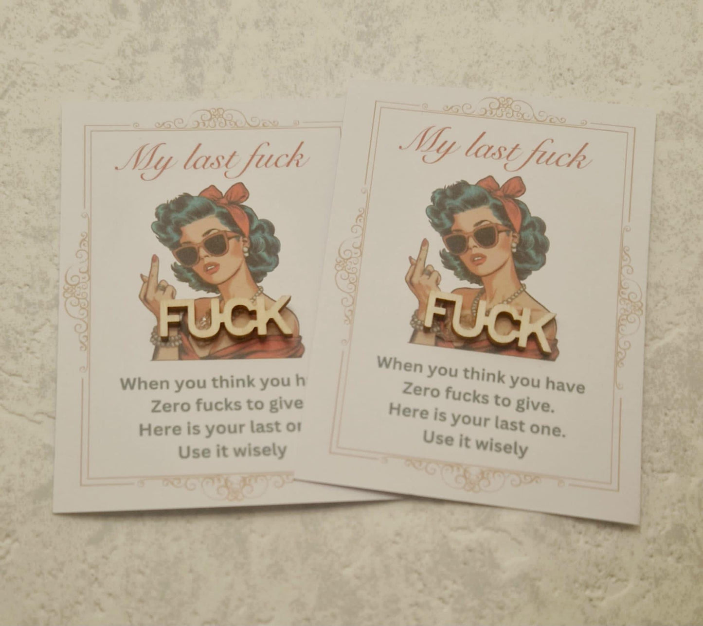 “Give My Last Fxck” Pocket Hug – Funny Adult Token Gift