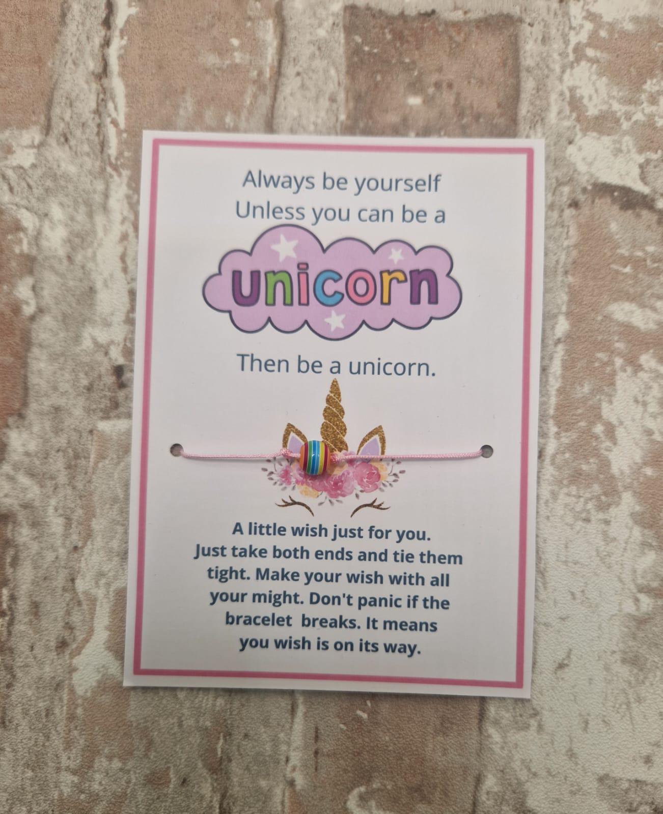 🦄 Be a Unicorn Wish Bracelet – Believe in Magic & Make a Wish