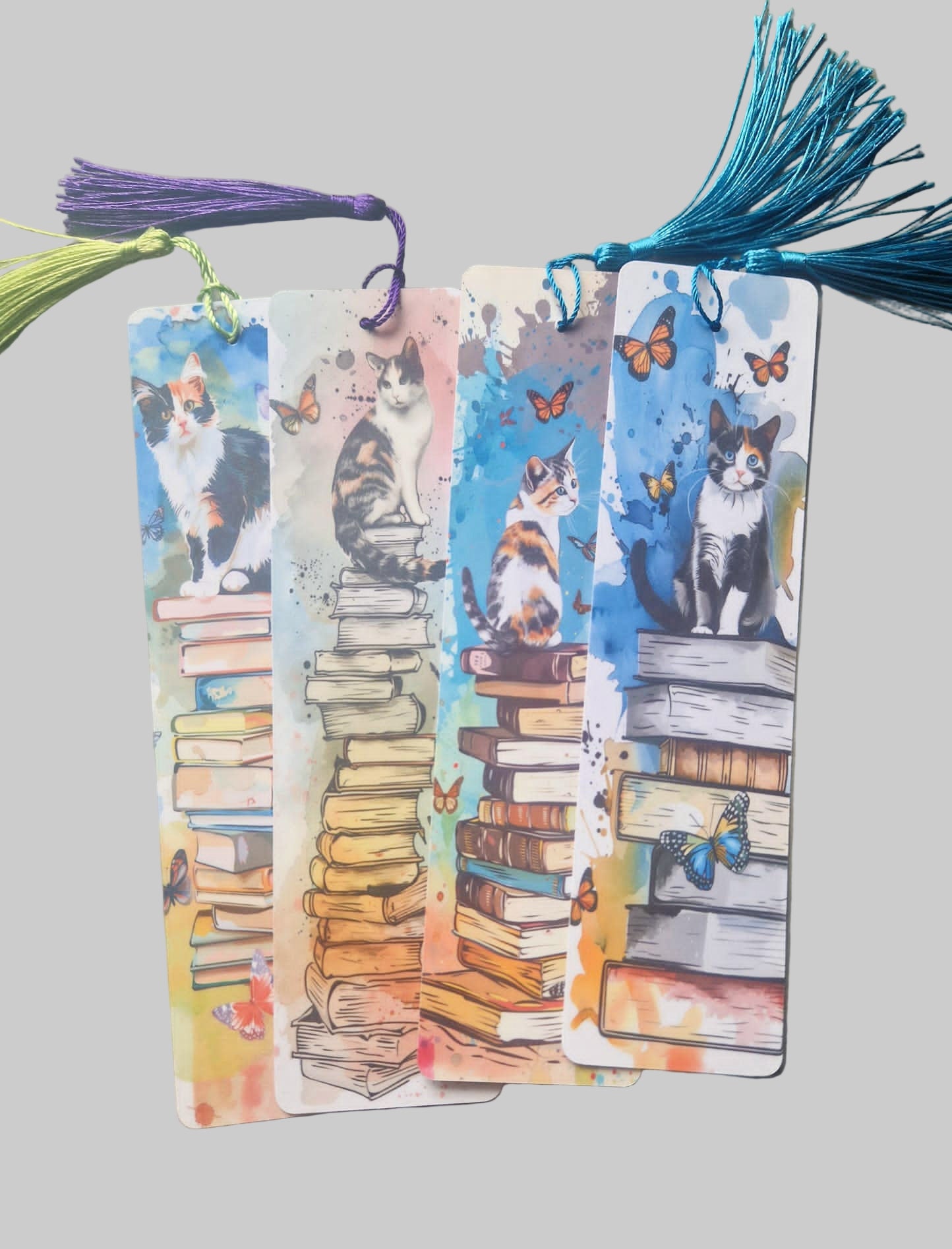 🐾 Cat Lover Bookmarks – Cute Laminated Bookmarks for Readers & Feline Fans